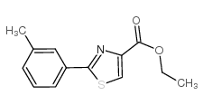 2-间甲苯-噻唑-4-羧酸乙酯结构式