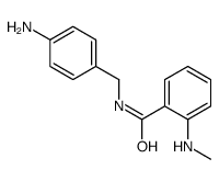N-[(4-aminophenyl)methyl]-2-(methylamino)benzamide Structure
