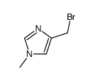 4-(溴甲基)-1-甲基-1H-咪唑结构式