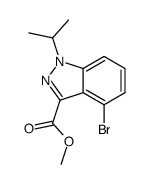 methyl 4-bromo-1-(propan-2-yl)-1H-indazole-3-carboxylate Structure
