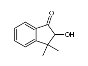 2,3-dihydro-2-hydroxy-3,3-dimethyl-1-indanone结构式