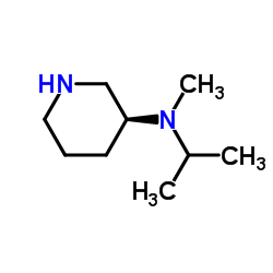 (3S)-N-Isopropyl-N-methyl-3-piperidinamine结构式