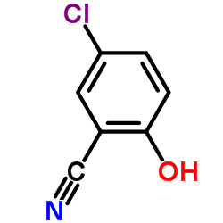 5-氯-2-羟基苯甲腈结构式