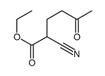 ethyl 2-cyano-5-oxohexanoate Structure