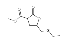5-<(ethylthio)methyl>-3-(methoxycarbonyl)-4,5-dihydro-2(3H)-furanone Structure