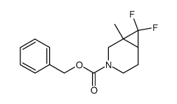 Benzyl 7,7-Difluoro-1-Methyl-3-Azabicyclo[4.1.0]Heptane-3-Carboxylate Structure