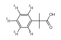 2-methyl-2-(phenyl-d5)propanoic acid结构式