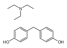 N,N-diethylethanamine,4-[(4-hydroxyphenyl)methyl]phenol结构式