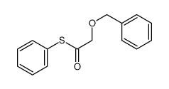 S-phenyl 2-phenylmethoxyethanethioate结构式