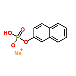 Sodium 2-naphthyl hydrogen phosphate Structure