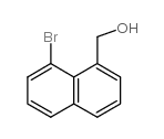 (8-溴-1-萘)甲醇结构式