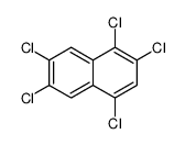 1,2,4,6,7-pentachloronaphthalene Structure