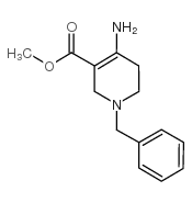 甲基4-氨基-1-苄基-1,2,5,6-四氢吡啶-3-羧酸结构式
