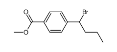 4-(1-bromo-butyl)-benzoic acid methyl ester结构式