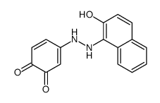4-[2-(2-hydroxynaphthalen-1-yl)hydrazinyl]cyclohexa-3,5-diene-1,2-dione Structure