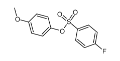 4-Methoxyphenyl p-fluorobenzenesulfonate Structure
