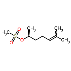 (S)-methanesulfonic acid 1,5-dimethylhex-4-enyl ester Structure