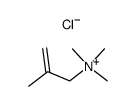 2-Methylallyl-trimethylammoniumchlorid结构式