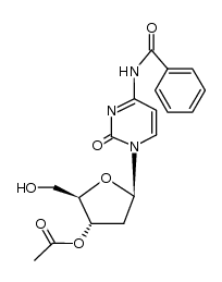 N4-benzoyl-3'-O-acetyldeoxycytidine Structure