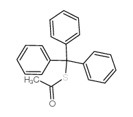 Ethanethioic acid,S-(triphenylmethyl) ester structure