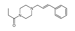1-Cinnamyl-4-propionylpiperazine结构式