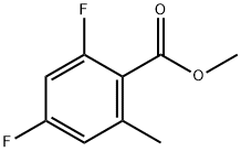 2,4-二氟-6-甲基苯甲酸甲酯结构式