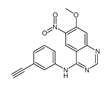 N-(3-ethynylphenyl)-7-methoxy-6-nitroquinazolin-4-amine Structure