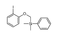 (2-iodophenoxy)methyl-dimethyl-phenylsilane Structure