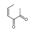 4-Hexene-2,3-dione (6CI,7CI,9CI) Structure