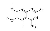 4-Amino-2-chloro-6,7-dimethoxy-5-iodoquinazoline结构式