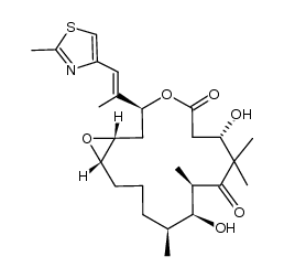 [1R,3S,7S,10R,11S,12S,16S]-7,11-dihydroxy-8,8,10,12-tetramethyl-3-[(E)-1-[2-methylthiazol-4-yl]prop-1-en-2-yl]-4,17-dioxabicyclo[14.1.0]heptadecane-5,9-dione Structure