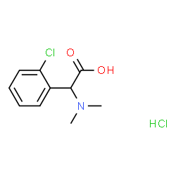 2-(2-氯苯基)-2-(二甲氨基)乙酸盐酸结构式