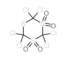 2,2,4,4,6,6-hexachloro-1,3,5-trithiane 1,1,3,3-tetraoxide结构式