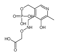 2-[[3-hydroxy-2-methyl-5-(phosphonooxymethyl)pyridin-4-yl]methylamino]oxyacetic acid Structure