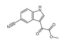 methyl (5-cyano-1H-indol-3-yl)(oxo)acetate结构式
