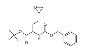 (5S)-5,6-Anhydro-2,3,4-trideoxy-2-[[(phenylmethoxy)carbonyl]amino]-L-glycero-hexonic acid tert-Butyl Ester Structure