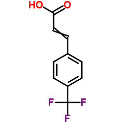 反式-2-三氟甲基肉桂酸结构式