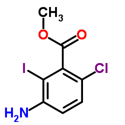 Methyl 3-amino-6-chloro-2-iodobenzoate Structure