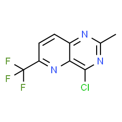 4-氯-2-甲基-6-(三氟甲基)吡啶并[3,2-D]嘧啶结构式