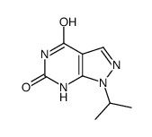 1-propan-2-yl-2H-pyrazolo[3,4-d]pyrimidine-4,6-dione结构式