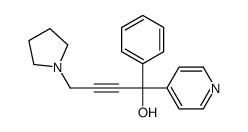 1-phenyl-1-pyridin-4-yl-4-pyrrolidin-1-ylbut-2-yn-1-ol结构式