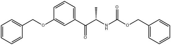 Carbamic acid, N-[(1S)-1-methyl-2-oxo-2-[3-(phenylmethoxy)phenyl]ethyl]-, phenylmethyl ester Structure
