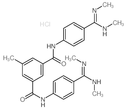 1,3-Benzenedicarboxamide,5-methyl-N1,N3-bis[4-[(methylamino)(methylimino)methyl]phenyl]-, hydrochloride(1:2) picture