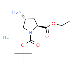 (2S,4R)-2-氨基吡咯烷-1,2-二甲酸1-叔丁酯2-乙酯盐酸盐图片