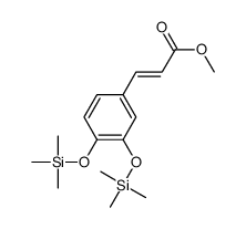 3-[3,4-Bis(trimethylsilyloxy)phenyl]propenoic acid methyl ester结构式