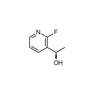 (R)-1-(2-氟吡啶-3-基)乙醇结构式