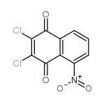 2,3-二氯-5-硝基-1,4-萘醌结构式