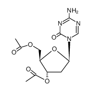 3',5'-二乙酰氧基-2-脱氧-5-氮杂胞苷结构式