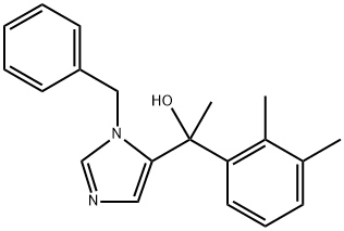 1-(1-苄基-1H-咪唑基-5-基) -1-(2,3-二甲基苯基)-乙醇结构式