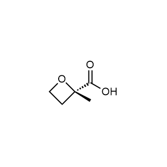 (S)-2-甲基氧杂环丁烷-2-羧酸结构式